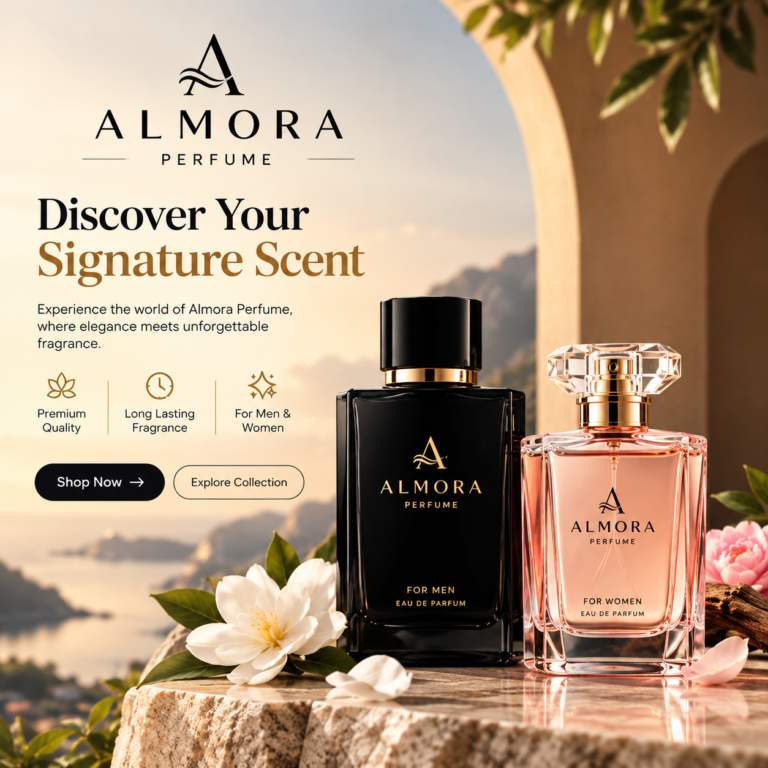 Almora Perfume luxury fragrance bottles for men and wome